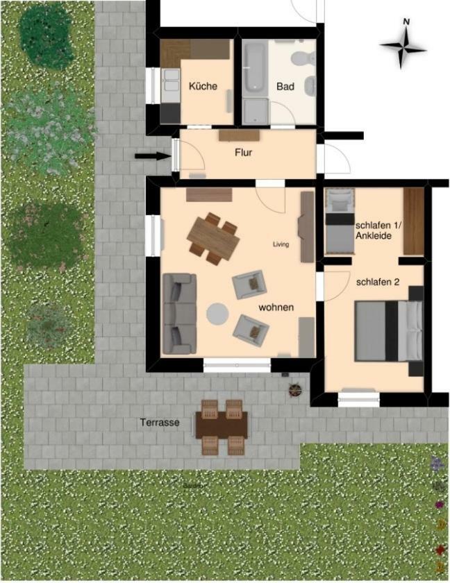 Nette Ferienwohnung Mit Eigenem Eingang Und Sonnenterrasse Idstein Exterior photo